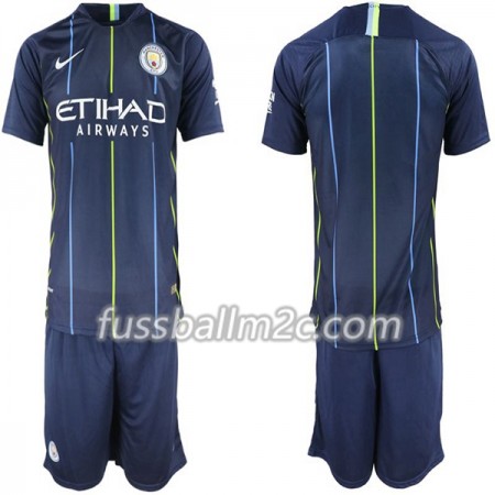 Fußballtrikots Manchester City Kinder Auswärts Trikotsatz 2018-2019